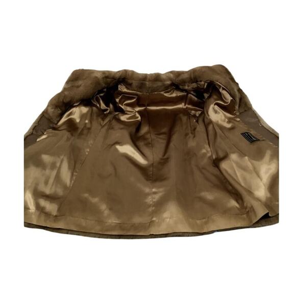 Tissavel Faux Fur Tan Belted Coat | L | Runway Fall Glam Burning Man - Picture 6 of 6